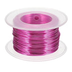 uxcell 20 Gauge / 0.8mm Anodized Aluminum Wire for Jewelry Craft Making, 102 Feet Bendable Flexible Wire for DIY Home Decor Gardening Sculpture, Rose Red