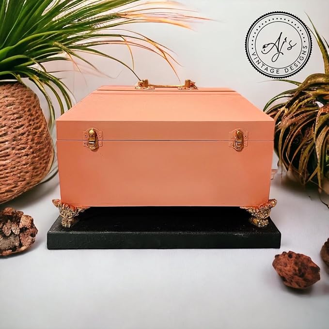 Dixie Belle Paint Company Chalk Finish Furniture Paint - Cottage Door (4oz) - Matte Dusty Coral Chic Chalk Mineral DIY Furniture Paint