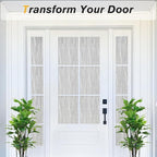 Haton Window Privacy Film, Frosted Glass Privacy Window Clings, Sun Blocking Frosting Opaque Coverings, Static Cling Removable Decorative Stickers for Home Door, Non-Adhesive 23.6" x 157.4"