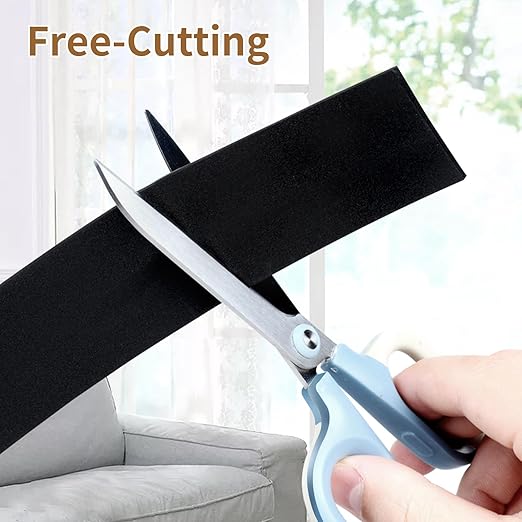 EVA Self - Adhesive Foam Tape | 16.4ft Length, 3.2in Widths,Black,| Winter - Ready Waterproof, Dustproof, Soundproof Weather Stripping for Windows, Doors & More to Block Chilly Drafts