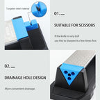 Diamond Sharpening Stone,3 Side 400/1000/6000 Grit Premium Industrial Diamond & Ceramic Whetstone Knife Sharpener Stone With Edge Grip holder and Non-slip Base