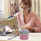 Pin Cushions Head Pin Holder Sewing Pin Storage Box for DIY Craft Hand Sewing Supplies 3.14X3.14X2.87Inch