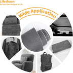 Fabric Repair Patches, 17X79 Inch Self-Adhesive Suede Patches Tape Durable, DIY Large Fabric Repair for Sofa, Couches, Furniture, Chair, Clothing （17X79 Inch, Dark Grey）