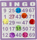 500 Pcs of 3/4 inch Transparent 8 Color Clear Bingo Counting Chips Plastic Markers for Bingo Games, Math Counters,Classroom,Fun Family Game Night, Large Group Games