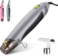 WORKPRO Heat Gun, 400W Mini Hot Air Gun with Reflector Nozzle, 2 Temp Settings 482℉(250℃)/842℉(450℃) and 5.9ft Long Cable Overload Protection for Craft Embossing, Shrink Wrapping PVC, Drying Paint