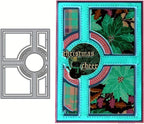 Lapoo Flowers Metal Cutting Die for Scrapbooking - Durable, Cut Stencils for DIY Scrapbook Photo Album Decorative Paper Card, Card Making Supplies (Cross Frame 5.6 x 3.9 in)