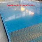 5052 H32 Aluminum Sheet Metal 12 x 12 x 1/64 (0.02”) Inch Flat Plain Thin Aluminum Plate Covered with Protective Film, Rectangle Aluminum Metal Plate for Crafting, Industrial, 0.5mm