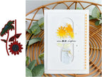 Lapoo Metal Cutting Die for Scrapbooking, 3D Backgrounds Frame New Cutting Dies DIY Album Card Making Decor Paper Craft Metal Die Cuts Party Wedding Decorations (Sunflower 3.9 x 2.2 in)