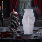 Skull Hand Ghost Cylinder Molds Silicone Wave Spiral Candle Mold - Silicone Resin Casting Molds for Candle & Resin & Soap Craft Supplies