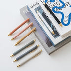 Ballpoint Pens Black Ink Ball Point Pen with Super Soft Grip Medium Point 1.0mm Office Pens (Gold 12-count)