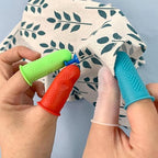 12 Pcs Silicone Hot Glue Gun Finger Caps, Anti-Slip and Reusable Silicone Thumb Protector, Finger Guard Protectors or Hot Glue Wax Rosin Resin Honey Adhesives Scrapbooking Sewing, Small, Medium, Large