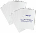 12 Pack Foam Core Board, ZJCEASER 8 x 10 White Poster Board, 3/16" Thickness Sign Board Craft Foam Sheet for Signboards, School Projects, University Displays, College Events, Arts & Crafts, Framing