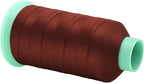 Mandala Crafts Size 69 210D T70 Bonded Nylon Thread Copper Brown Heavy Duty Sewing Threads - 1500 YDs Tex 70 Thread for Leather, Jeans, Weaving, Outdoor Marine Upholstery Threads