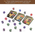 130PCS MTG Keyword Counters Tokens & MTG Life Counter Dice Set for Magic Card Accessories, Compatible with MTG CCG Card Gaming Accessories