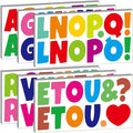 Bemeol 360 Pcs 30 Sheets Bulletin Board Letters 2.5 Inches Alphabet Stickers Self Adhesive Stick on Letters for Poster Board Classroom School Home Decor(Colorful)
