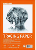 Translucent Vellum Paper, Bachmore 8.5x11 inches Tracing Pad, 75 Sheets for Pencil, Marker and Ink - Trace Images, Printable, Sketch, Preliminary Drawing, Overlays 56 LB / 90 GSM (1 Pack)