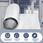 Diamond Plate Sheet Metal Heavy Duty Tread Aluminum Sheet Diamond Tread Plate for Wall Covering, Cargo Trailer, RV and More(120 × 10 Inch,Silver)