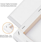 4 Packs Square Canvases for Painting with 4"x 4", 6"x 6", 8"x 8", 10"x 10", Painting Canvas for Oil & Acrylic Paint