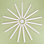 Yoption 15 Pieces Pearl White Glue Gun Sealing Wax Sticks for Wax Seal Stamp, Great for Wedding Invitations, Envelopes, Cards, Christmas Gift Ideas, Wine Packages