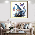 Findvoor Counted Cross Stitch Kits for Adults Full Range of Cross Stitching Embroidery Unprinted Pattern for Beginners, 11CT Needlepoint Kit Patterns Embroidery Kits-Colorful Butterfly Dwarf 18x18inch