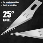 JTIEO 150 PCS Exacto Knife Blades 11, Sharp Hobby Knife Blades, High Carbon Steel Craft Knife Blades, 11 Hobby Knife Replacement Blades, Exacto Blades for Art, Scrapbooking, Stencil, Paper Cutting