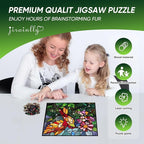 Wooden Jigsaw Puzzles -Bird Wooden Puzzles for Adults, 500 Pcs King Size 15.9'' x 15.9'', Luxurious Shaped Wood Puzzle, Beautiful Package, Best Gift for Adults and Kids, Family Game