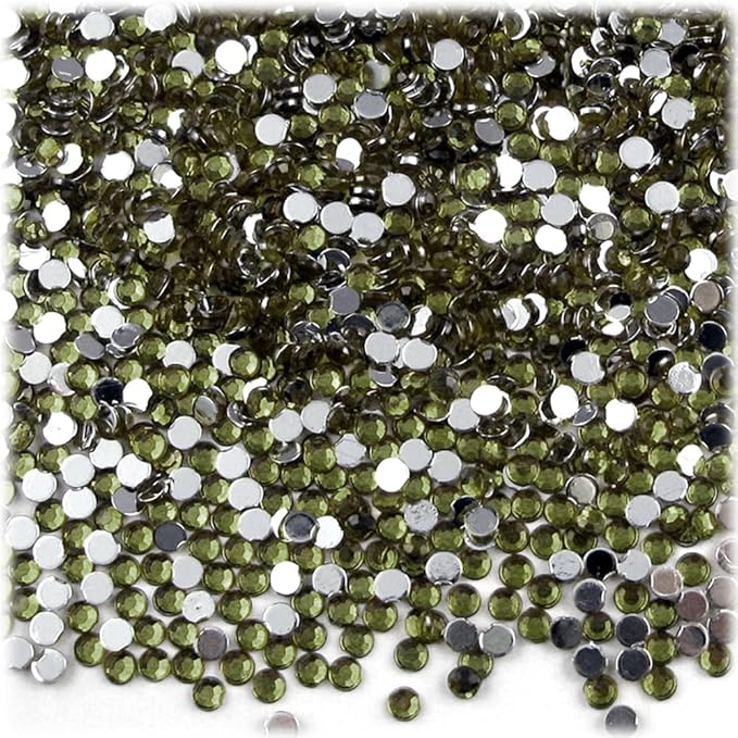 The Crafts Outlet 1,440pc Rhinestones Round 3mm (10ss) Flatback Ruby Red