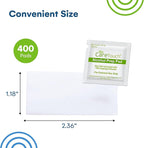 Care Touch Alcohol Wipes Individually Wrapped - Prep Pads with 70% Isopropyl Alcohol, Great for Home, Medical & First Aid Kits Sterilized, Antiseptic 2-Ply Swabs 400 Count