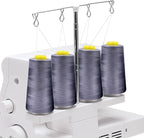Tortoise 4 Cones of 3000 Yards Each Spool Thread for All Purpose, Serger, Overlock, Quilting, Sewing Machine - 100% Polyester, 40S/2 Brown