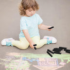 25 Pcs Sidewalk Chalks for Kids Non Toxic Jumbo Chalk for Party Gift Outdoor Art Classroom Play Painting (Black)
