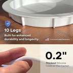 Alaskey® Premium Round Resin Table Silicone Mold 14"x2" | Durable, Reusable, No Seal Required | Large Epoxy Resin Mold for DIY Effortless River Table, Coasters, Cutting Boards, Charcuterie, and Crafts
