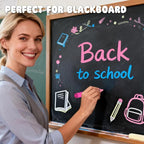 AKARUED Chalk Markers for Blackboard: 16 Colors 8 Pack Dual Tip Liquid Chalk Markers for Chalkboard, Calendar Menu Board Erasable Chalk Pens for Glass, Mirrors, Wedding Sign, Car Windows Decorations
