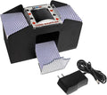 GSE Games & Sports Expert 4-Deck Automatic Card Shuffler, AC/DC-Power & Battery-Operated Shuffler Machines for Playing Cards, Blackjack, Texas Hold'em, Canasta, Bridge, UNO