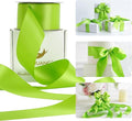 HUIHUANG Lime Green Satin Ribbon - 2 inch Wide, Double Faced, Neon Green for Gift Wrapping, Bows, Bouquets, DIY Crafts, Weddings & Parties - 25 Yards/Roll
