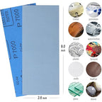 9x3.6 inch Sandpaper, 30 Sheet 7000 Grit Wet and Dry Sand Paper, Detail Fine Precision Abrasive Pads Sander Sheets Paper for Automotive Sanding, Wood Turing Finishing, Metal Furniture Polishing