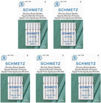 SCHMETZ Microtex Sharp Sewing Machine Needles - Quilting & Topstitching Supplies, Size 80/12, 5-Needle Card, Pack of 5