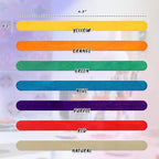 Darice Popsicle Sticks for Crafts, 4.5" 1000 Pcs Combo - 500 Pcs Colored Wooden Rainbow Craft Sticks - 500 Pcs Natural Color Waxing Sticks - Classroom Supplies, STEM DIY Art, Ages 3+