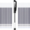 iNee Heat Erasable Fabric Pen with 20 Refills for Tailors Sewing, Quilting adn Crafts, Dressmaking Disappearing Ink, Black