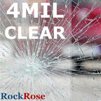 UV 99% Security and Safety 4 Mil Clear Window Film Shatterproof Anti Shatter Tempered Glass Film for Home and Office Windows (Clear, 24 in x 50 FT)
