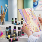 ARTEZA Canvas Boards for Painting, 8 x 10 Inches, Pack of 14, Blank White Canvas Panels for Acrylic, Oil, Gouache, and Tempera Painting Projects