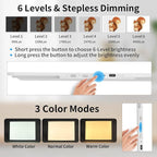 TOHETO A2 Light Pad 25.2''x18.4'', Large Magnetic LED Light Board for Diamond Painting, 3-Color Modes Light Box for Tracing, 6-Level & Stepless Dimmerable Diamond Art Light Table for Drawing,Sketching