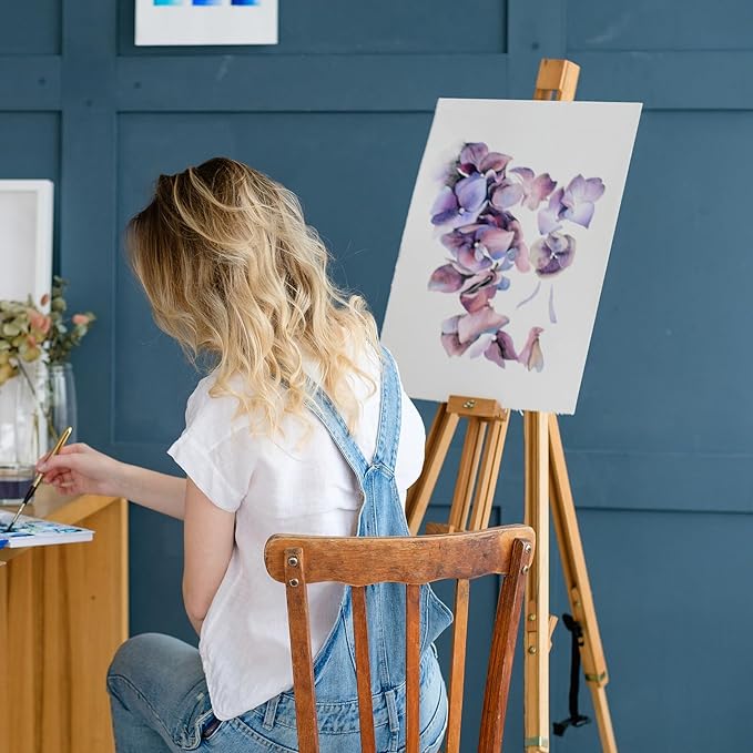 ESRICH Professional Linen Canvas for Painting, 5 Pack Linen Canvas Panels 8x10 Primed Acid Free Blank Canvas Boards for Painting for Artists, Painters