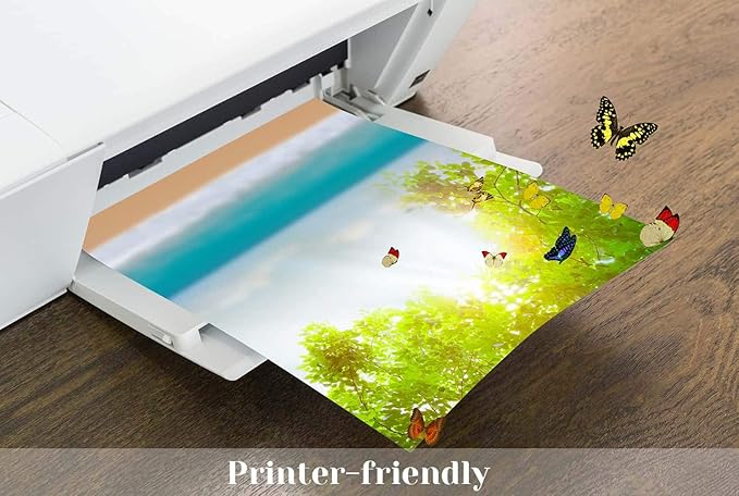 Vellum Paper, Cridoz 50 Sheets Vellum Transparent Paper 8.5 x 11 Inches Translucent Clear Paper for Printing Sketching Tracing Drawing Animation Wedding Invitations