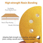 5-Inch 8-Hole Hook and Loop Sanding Discs 80-Grit Random Orbit Sandpaper, 100-Pack
