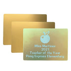 Zoom Precision Metal Engraving Sheets for Etching with Maker, Explore Air 2, Silhouette Cameo 4, Brother Scan and Cut Engraving Tool Tip Engraver; Blank Anodized Aluminum Sheets for Crafting - 3 Pack