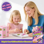 Sticker Maker for Kids - Make Your Own 90 Puffy Stickers Kit - DIY More 3D Stickers Arts and Crafts for Kids Ages 6-10 - Fun Gifts for Girls & Boys 8-12 Year Old Birthday Classroom Rewards