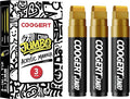 3Pcs Gold Jumbo Poster Markers, 15MM Thick Permanent Acrylic Graffiti Markers, Wide Tip Paint Marker for Canvas, Posters Board, Fabric, Window, Glass, Wood, Teachers,Banner painting supplies