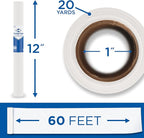 ALVIN 55W-A Lightweight Tracing Paper Roll, White, Suitable with Ink, Charcoal, Felt Tip Pen, for Sketching or Detailing - 12 Inches, 20 Yards, 1-inch Core