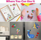 Foil Art Kit for Kids - Foils Fun Craft Kits & Supplies, No Mess Art for Kids, Foil Foam Stickers Art Craft Activity for Kid, DIY Creative Activity Birthday Christmas Gift Travel Toys for Girls Boys
