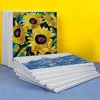 ESRICH Stretched Canvas for Painting 11x14 Inch, 36 Pack Blank Canvas -5/8 in Profile Primed Cotton White Canvases for Painting for Oil & Acrylic Paint